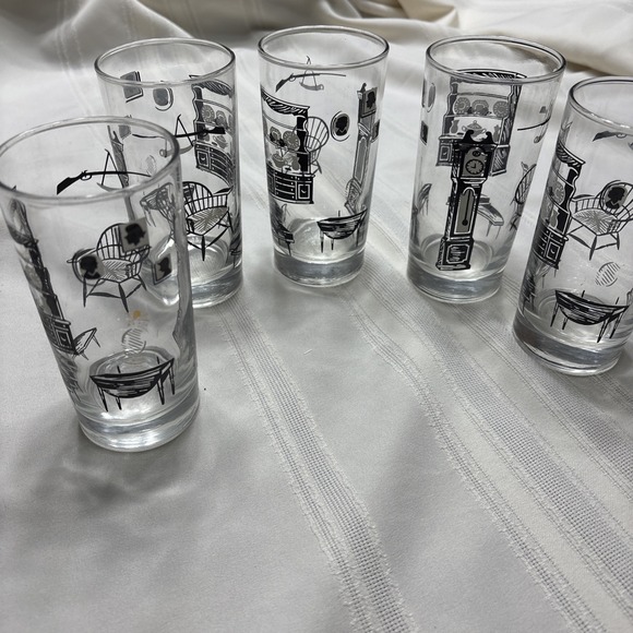 Libbey Other - Libbey Colonial Homestead Vintage Drinking Glasses High Ball Set of 5